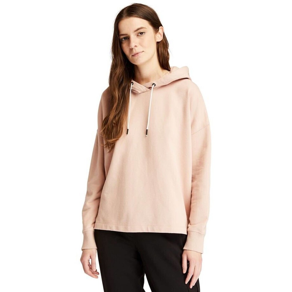 Timberland Women's Cameo Rose Cotton Solid Logo-Back Pullover Hoodie Size Large